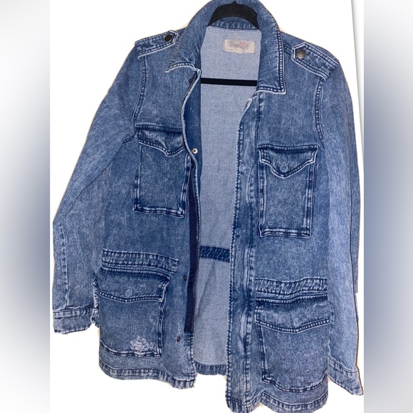 Urban Outfitters: Denim Utility Jacket | Size L | Ecoté Denim - Picture 4 of 6